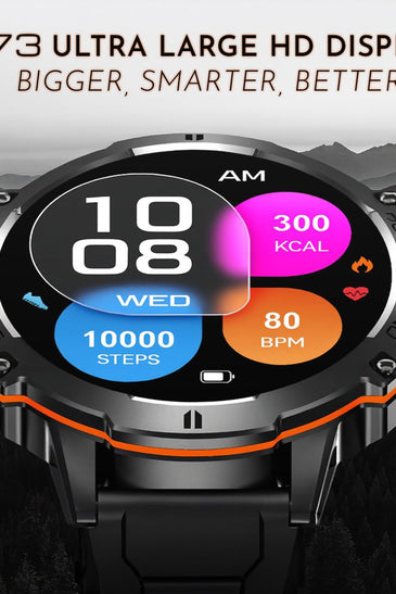 Valdus VD45 Smartwatch · 2025 Edition · Bluetooth Calling · Voice Assistant · Heart Rate & Fitness Tracking · Multi‑Sport Modes · Extended Battery Life