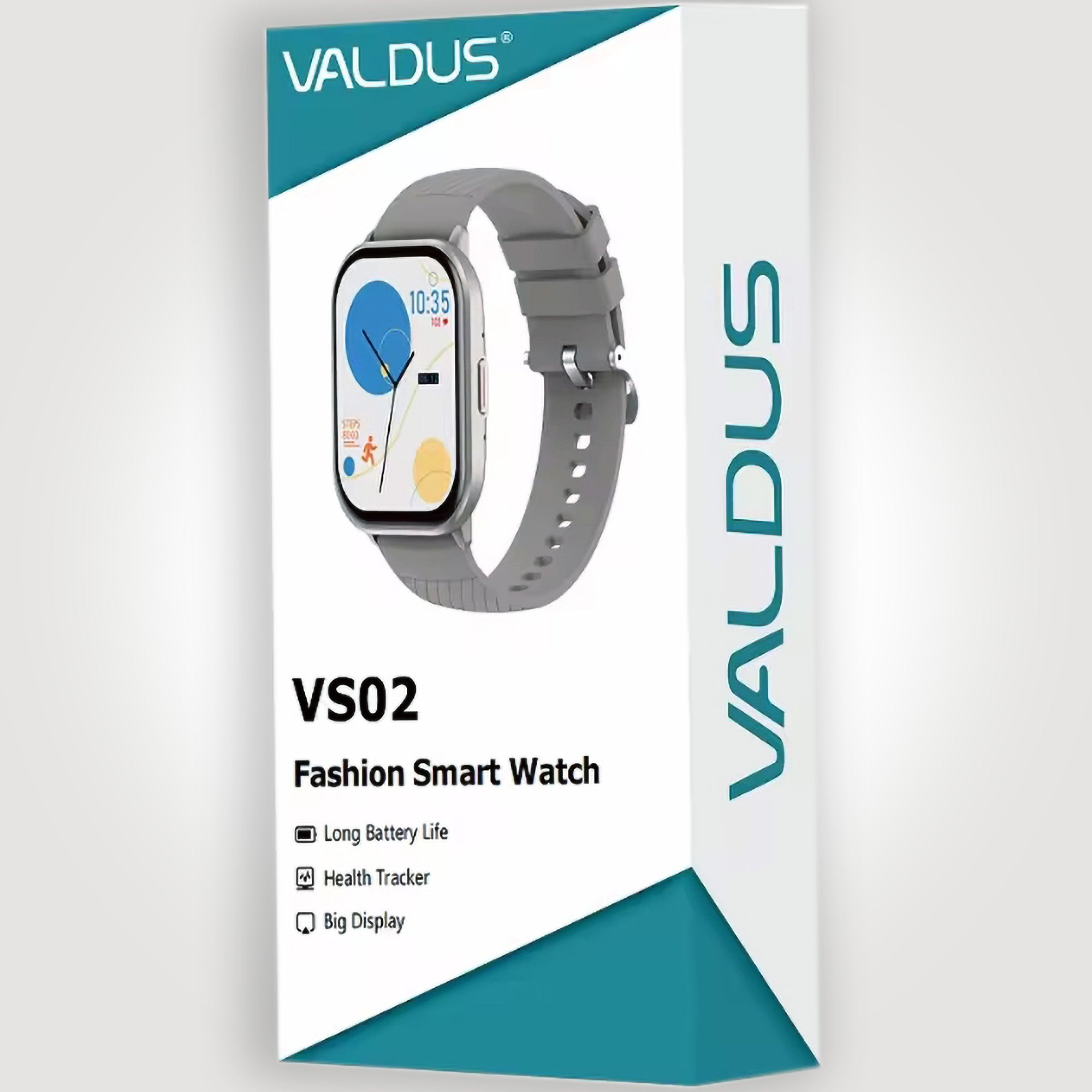 Valdus VS02 Smartwatch · 2025 Edition · Bluetooth Calling · Heart Rate & Fitness Tracking · GPS Motion Trajectory · Multi‑Sport Modes · Waterproof Design