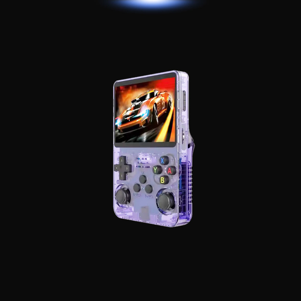 R36S Handheld Retro Gaming Console · 3.5" IPS Display · 128GB Storage · ArkOS Operating System · Portable Pocket Player with 15,000+ Preloaded Classic Games