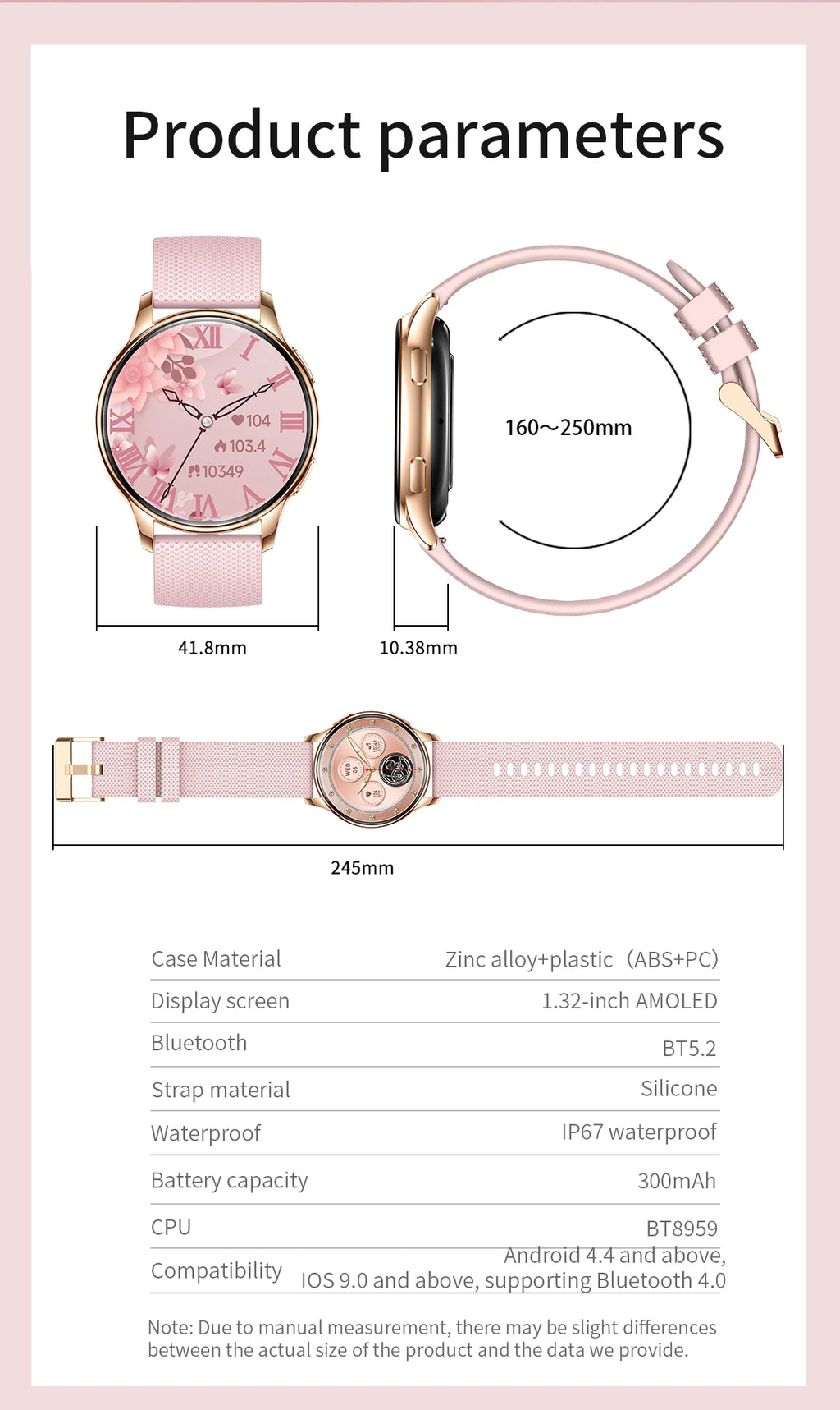 Valdus VL39 Pro Smartwatch · AMOLED 2024 Display · Bluetooth Calling · GPS Tracking · Heart Rate & Fitness Modes · Waterproof Design