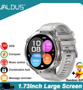 Valdus VD45 Smartwatch · 2025 Edition · Bluetooth Calling · Voice Assistant · Heart Rate & Fitness Tracking · Multi‑Sport Modes · Extended Battery Life