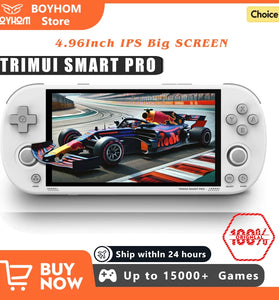 Trimui Smart Pro Handheld Console · 4.96" IPS Display · Linux System · Dual Joystick with RGB Lighting · Portable Retro Gaming Player · Ideal Gift