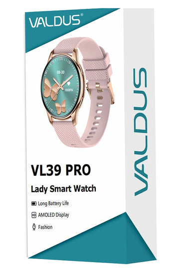 Valdus VL39 Pro Smartwatch · AMOLED 2024 Display · Bluetooth Calling · GPS Tracking · Heart Rate & Fitness Modes · Waterproof Design