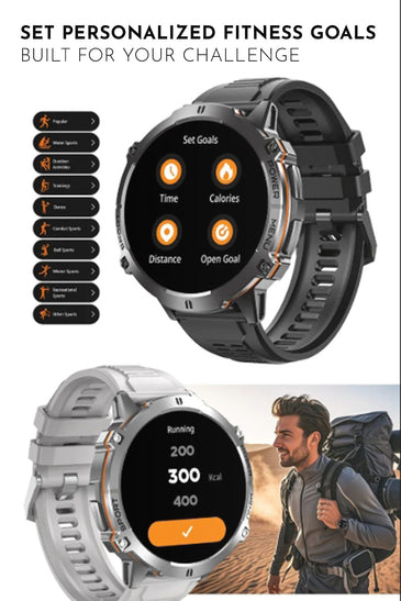 Valdus VD45 Smartwatch · 2025 Edition · Bluetooth Calling · Voice Assistant · Heart Rate & Fitness Tracking · Multi‑Sport Modes · Extended Battery Life