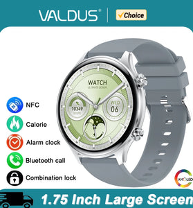 Valdus VS63 Pro Smartwatch · 2025 Edition · 1.75" AMOLED Display · Long Battery Life · NFC & Voice Assistant · Bluetooth Calling · Multi‑Sport Fitness Modes · Waterproof Design