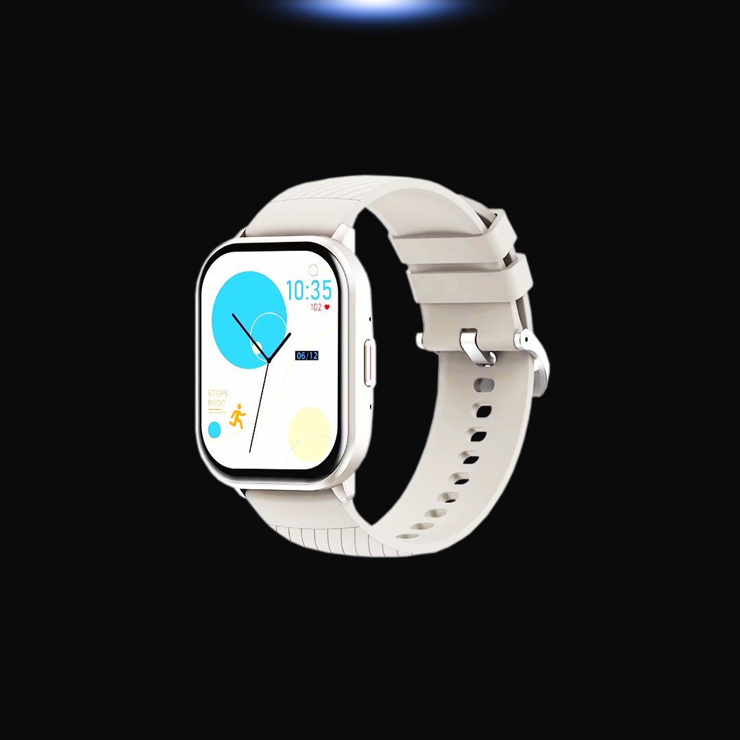 Valdus VS02 fitness smartwatch with white strap