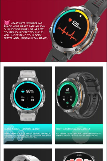 Valdus VD45 Smartwatch · 2025 Edition · Bluetooth Calling · Voice Assistant · Heart Rate & Fitness Tracking · Multi‑Sport Modes · Extended Battery Life