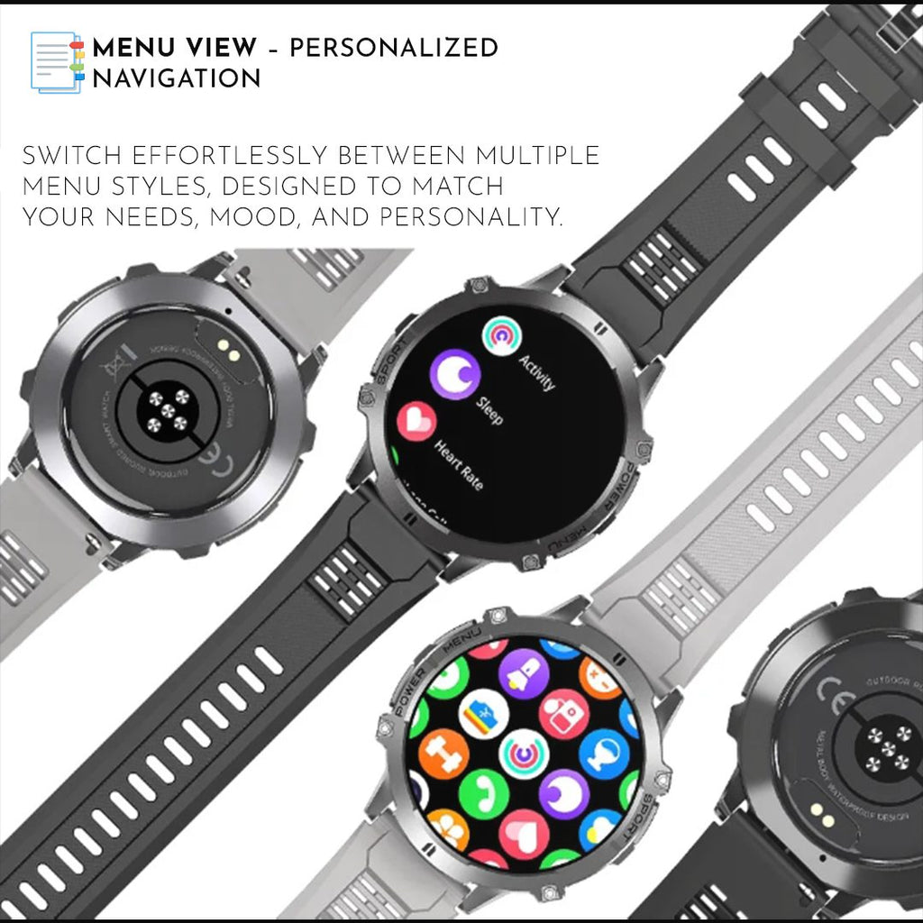 Valdus VD45 Smartwatch · 2025 Edition · Bluetooth Calling · Voice Assistant · Heart Rate & Fitness Tracking · Multi‑Sport Modes · Extended Battery Life