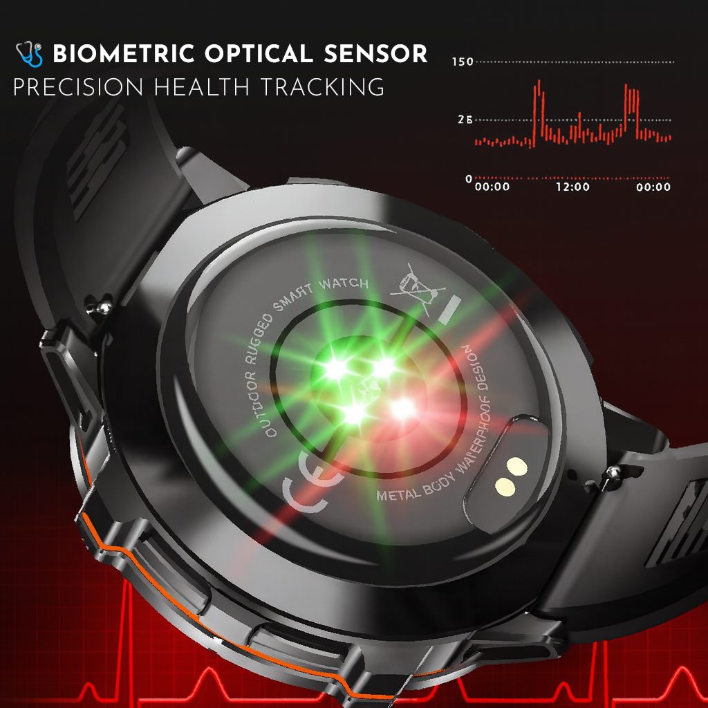 Valdus VD45 Pro sport smartwatch biometric optical sensor for health tracking