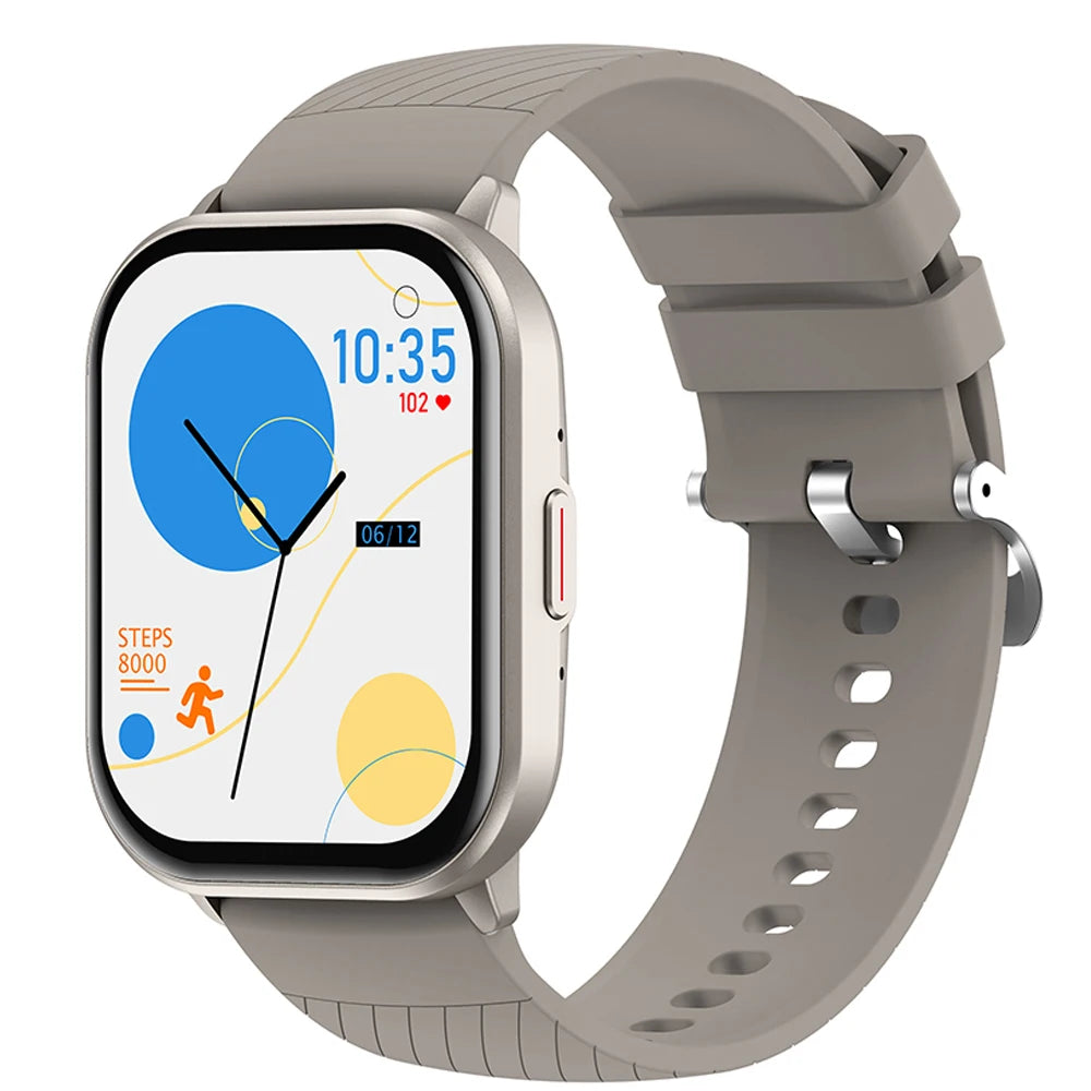 Valdus VS02 fitness smartwatch with gray silicone strap